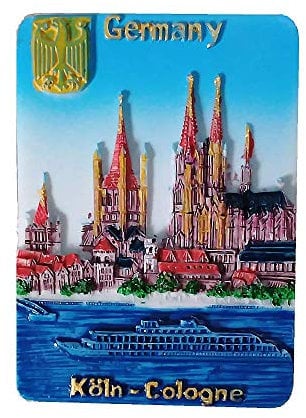 Cologne Germany 3D Fridge Magnet Travel Souvenir Gift,Home & kitchen Decoration Magnetic Sticker Cologne Germany Refrigerator Magnet Collection