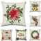 JOTOM Weihnachten Kissenbezug Weihnachtsdeko Deko Tannenbaum Christbaum Kissen Modern Kissenhülle Sofakissen Wurfkissen für Wohnzimmer Sofa Büro Outdoor Cafe 45x45cm Set (Weihnachten B)