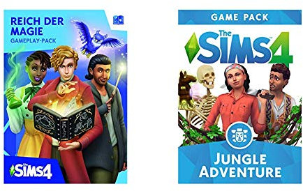 Die Sims 4 - Reich der Magie Standard | PC Code - Origin & Die SIMS 4 - Dschungel Abenteuer Game Pack DLC | PC Download - Origin Code