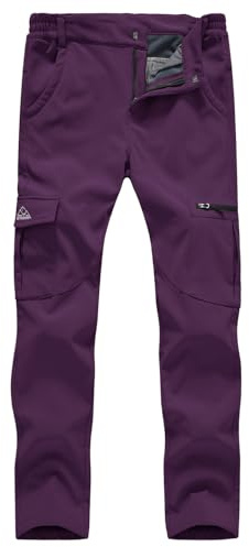 Gopune Pantalon isolé de Neige imperméable Coupe-Vent pour Femme