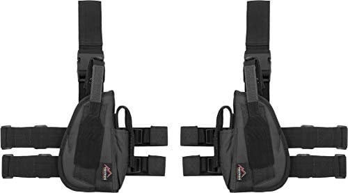 normani Tiefziehholster Set Rechts + Links Beinholster Farbe Schwarz