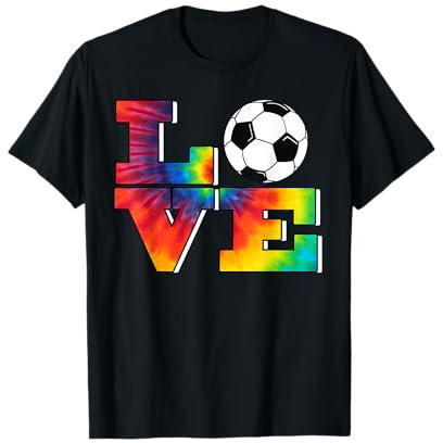 El tinte de corbata de fútbol se ve muy bien para las Camiseta