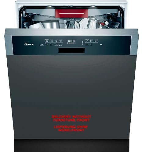 NEFF S147ZCS35E N70 - Lavastoviglie parzialmente integrata, 60 cm, Home Connect, zeolite, asciugatura a 70°, 8 programmi