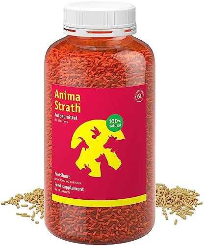 ANIMA-STRATH - Supplément de Levure Végétale - pour Chiens - 61 Micronutriments - Favorise la Santé - Garnitures de Nourriture pour Chiens - Végétarien - Granulés - 500g