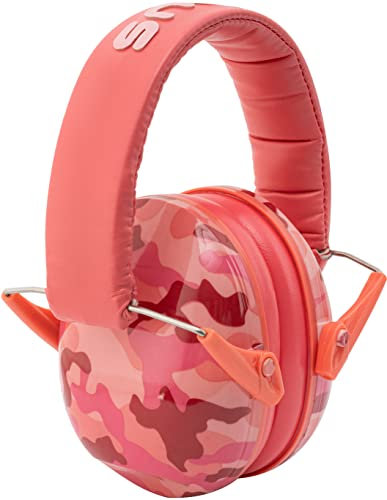 Snug Kids Ear Defenders - Noise Cancelling Headphones Protectors for Children, Toddlers and Baby (Pink Camo)