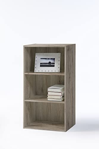 möbelando Regal Ordnerregal Beistellregal Aktenregal Bücherregal Holzregal Kenosha II Sonoma-Eiche
