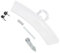 JCSPARES® - Kit maniglia bianca completa gancio molla per porta oblò lavatrice compatibile con Rex Electrolux AEG EDH3887PDE - EDH3685PDW - RDH3673PUE - EDC2086PDW Ed ulteriori