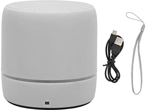 ciciglow Altavoz Bluetooth, Portátil Bluetooth 5.0 Mini Altavoz Estéreo Rich Bass Altavoz Inalámbrico Portátil con Luces de Colores para Viajes Al Aire Libre(Ceniza)
