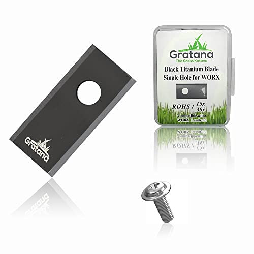Gratana - Mähroboter Messer (30, für Worx - Einloch) Landroid Mähroboter Rasenmäher Rasenmäher Robo Roboter Zubehör Ersatzklingen