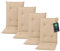 Pillows24 - Hochlehner Auflagen 4er Set 120x50x8 cm | Gesteppte Wetterfeste Gartenstuhlauflagen | Polster Sitzkissen für Klappsessel & Gartenmöbel | Extra Dicke Sitzauflagen | Made in EU | Cappuccino