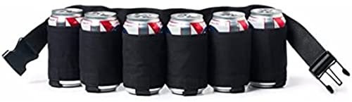 Liummrcy Climbing Holster Portable Bottle Waist Beer Belt Bag Handy Wine Bottles Beverage Can Holder For Outdoor Climbing Camping Hiking 6 Pack