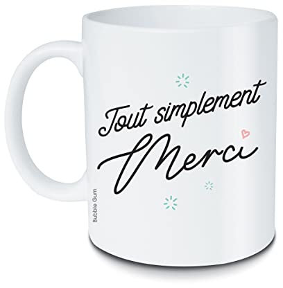 BUBBLE GUM Mug Tout simplement merci