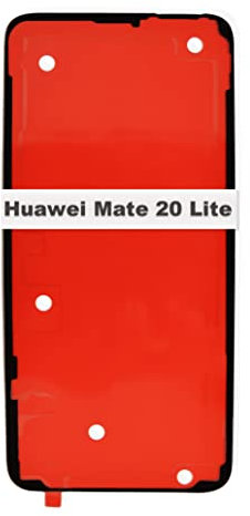 IS-TECK Tapa de batería adhesiva compatible con Huawei Mate 20 Lite cinta adhesiva junta tira de lámina trasera