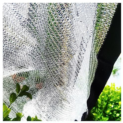 Alunetz Schattennetz Auto, Alu Schattierungsnetz 4x4m 4x5m 85% Schattierungseffekt UV-Beständig Sonnenschutz Hitzeschutz Haube Auto, Carport Überdachung Alu sonnenmarkise Reduziert Die Hitze im Auto (