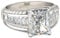 Jeulia Damen-Eheringe, Verlobungsring, funkelnder Schnitt, Sterlingsilber, weißer Zirkonia, Diamant, Brautantrag, Verlobungsring, Jahrestag, Unendlichkeitsschmuck, mit Geschenkbox (Silber, 62(19.8))