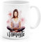 SpecialMe® Tasse Yoga Buddha Mandala Buddhismus Sprirtuelle Motive Namaste Aquarell Illustration Watercolor Geschenktasse Yoga weiß standard