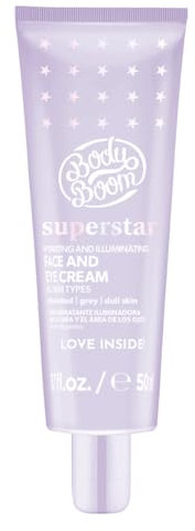 Bielenda FaceBoom Superstar feuchtigkeitsspendende und leuchtende Gesichts und Augencreme, 50 ml