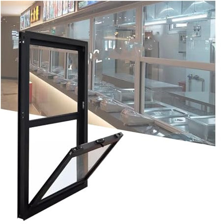 LVLDAWA Kellerfenster, Unterputz-Wanddekor-Schiebefenster, Wohnmobilfenster Mit Gehärtetem Glas Für Schuppen, Gartenhäuser(Größe:45X90CM)