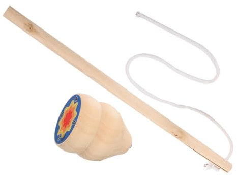 TOYANDONA Kreiselspielzeug Aus Holz Für Junge Mädchen Traditioneller Chinesischer Gyro-Spielzeug Kreiselspielzeug Mit Peitsche Tragbares Spielzeug Für Partys Und Feiertage