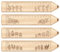 arricraft 4 Stück Holzlineal 4 Stilwerkzeug Lineal Wildblumen Kakteen Farn Blätter Pflanzen Lineal Für Schüler Kreatives Bleistift Styling Messwerkzeug Strickwerkzeuge Für Schüler Lehrer Künstler