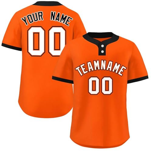 Benutzerdefinierte Baseball-Trikots, Personalisierte Button-Down Baseball Shirts Individuelle Baseball Shirts Für Männer Frauen Jugendliche Druck Namennummern Baseballtrikot Sportuniform