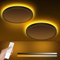 zemty 30W LED Deckenleuchte Dimmbar, 38CM 3000LM Deckenlampe mit Fernbedienung, Groß Flach Deckenleuchte Rund mit nachtlichtfunktion für Schlafzimmer Wohnzimmer Kinderzimmer(Weiß,2Stücke)