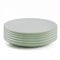 DIVCHI Dinner Plates Set of 6 Large Plate Sets Round Tableware Plates for Salad, Dessert, Pasta - Dishwasher, Microwave, Oven Safe, 26.5cm, Green