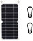 Qusedwey 1 PC 6W Pannello Solare USB Solare per Escursione All'Aperto Caricabatterie Kit Pannello Solare Nero e per Orologio Power Bank per Telefono Cellulare