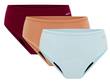 Modibodi Basic Mid-Rise Period Pants 3-Pack Multicolor Moderate 30ml 10/S