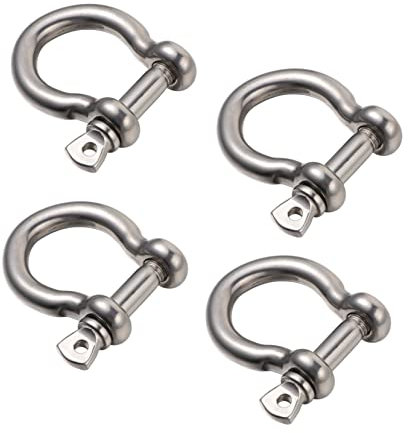 SOIMISS 4pièces Manille d Manille De Lavage Robuste Acier Inoxydable Métalliques Durables Lot de Forme Cheval