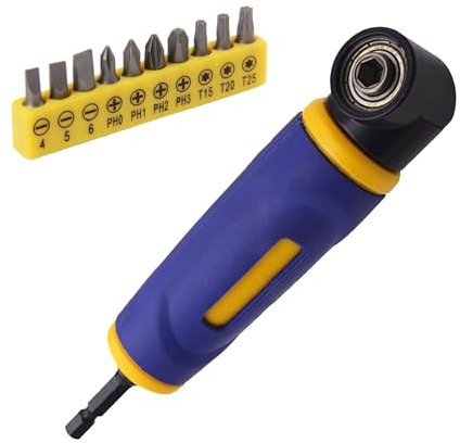 Right Angles Attachment Electric Screwdriver Repair 90 Degree Corner Device Heavy Duty Right Angles Attachment Electric Drill Screwdriver