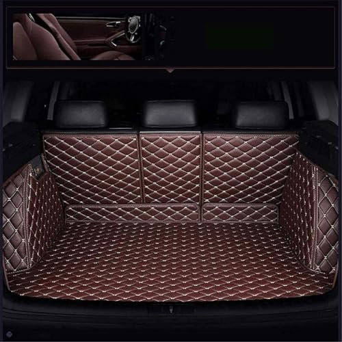 HIENHD Alfombrilla Maletero Coche para Renault Clio Williams 2000-2024 2025,Impermeable Cobertura Completa Alfombra Protectora Bandeja Forro Interior Accesorios,B/Coffee