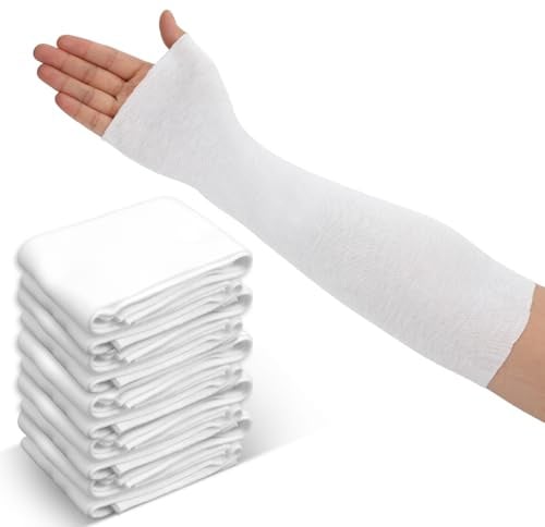 YBEATY 10 pezzi di guida per il polso, stockinette, comode calze a braccia, elastico a forma di tubo, bendaggio elastico in cotone, per uomini e donne