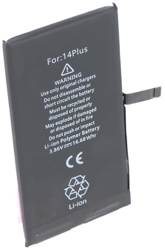 Akku kompatibel mit Apple iPhone 14 Plus, Li-Polymer, 3,86V, 4325mAh, 16,68Wh, ohne Werkzeug