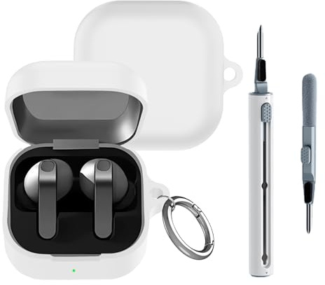 Lemxiee Cover for Samsung Galaxy Buds 4 Pro & Buds 4 Case Silicone White