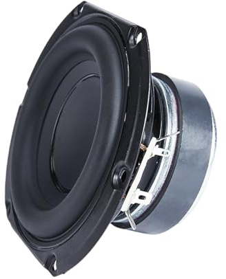 LIUZIKUN Altavoces de subwoofer de 4 pulgadas, 4 ohm, 25 W, altavoz de graves para cine en casa, música, estantería, altavoces de graves