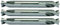 KS Tools 332.0938 Jeu de 3 Forets doubles à dépointer