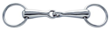 PFIFF 006270 Wassertrense, Einfach gebrochen, Verchromt, Pferdegebiss 85-145