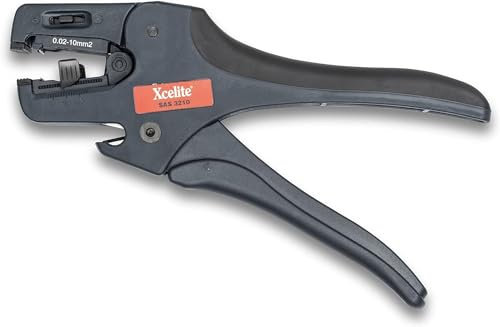 Xcelite SAS3210 Selbstjustierende Abisolierzange mit Feder, 32-10 AWG Abisolierbereich, 19,1 cm Länge, Fiberglas-Griff