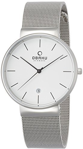 Ingersoll Obaku V153GDCIMC Herren-Armbanduhr, Edelstahl-Armband, silberfarben, Silber, Armband