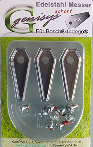 9x Lama ricambio sharf per Indego Robot tagliaerba di Bosch