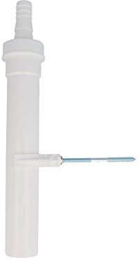 tecuro Tauchrohr Ø 40 mm mit Geräteanschluss nach oben und Wandbefestigung