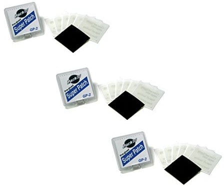 Park Tool GP-2 Pre-Glued Super Patch Puncture Repair Kits (Pack of 3)