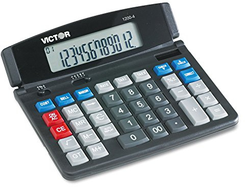 Victor 1200-4 Business Desktop Calculator, 12-Digit LCD