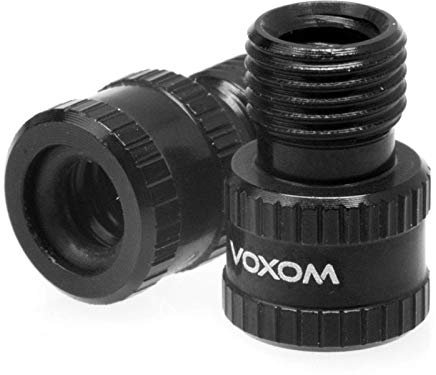 Voxom VAD 1 - Adaptador de válvula Presta a Schrader, Rojo, tamaño único, Unisex, Ventiladapter Vad 1 Schwarz, Presta zu Schrader Ventil, Negro, Talla única