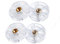 Top Base Gear, GOODCHANCEUK 4PCS Kunststoff Entsafter Ersatz 600W / 900W Ersatzteile