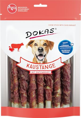 DOKAS Kaustange – Getreidefreier Premium Kausnack für Hunde, 200 g (1er Pack)