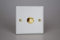 Varilight Matt White Vogue Collection V-Pro - 1 Gang 1 or 2 Way 1 x 400W Push-on/Push-Off V-Pro LED Dimmer (Matrix)
