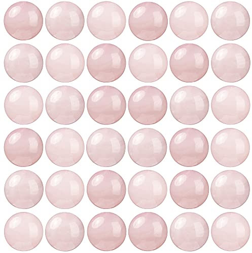 100Pcs Natural Stone Beads 8mm Rose Quartz Round Gemstone Loose Beads with Elastic Bracelet String for Bracelets Necklace Jewelry Making