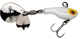 Berkley Pulse Spintail Perch Barsch Angelköder, Pearl, 7.5 cm | 21 g